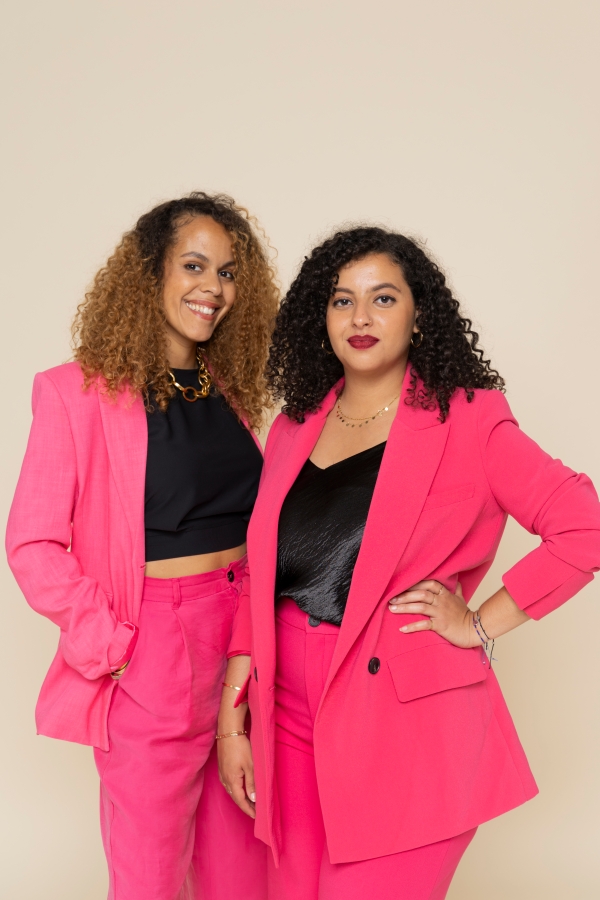 Portraits of Parissima Taheri and Farah Saad