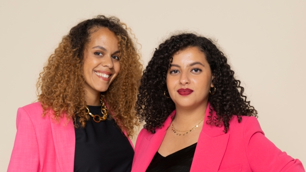 Portraits of Parissima Taheri and Farah Saad