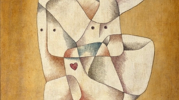 Painting in beige and brown tones by the painter Paul Klee