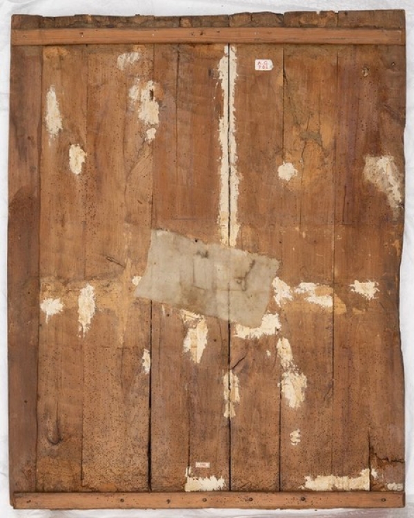 Foto der Rückseite eines Objekts, Holzlatten