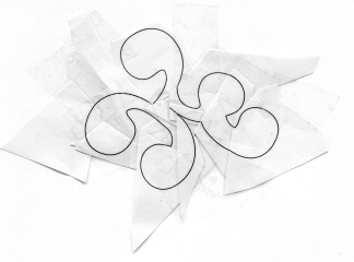 Draft / collage on
                                          paper, floor plan