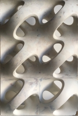 Erwin Hauer Design #1. Composite,
                                          61 x 40 x 16 cm, 1952, Foto: Ulrike Johannsen