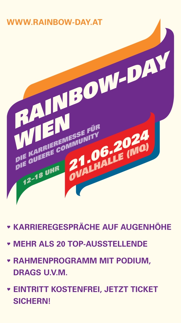 Design of the queer event Rainbow Day.