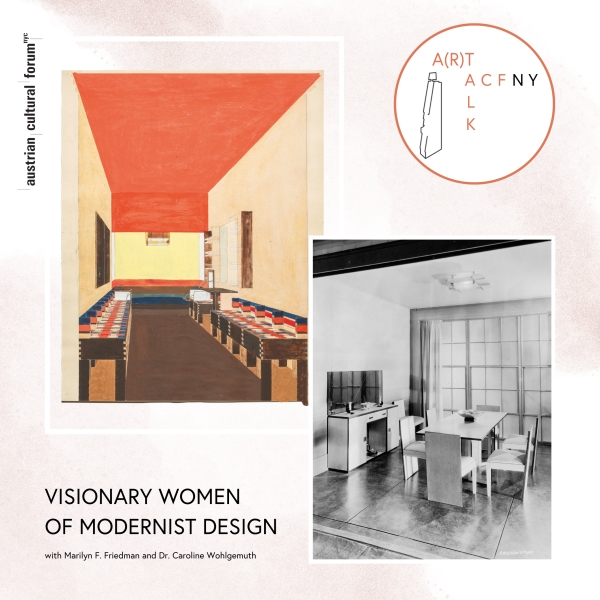 left: A dining room designed by Ilonka Karasz for the
                                          American Designers Gallery exhibition in March, 1929.; right: Design for a garden room: Friedl Dicker, 1927, Archive: Georg
                                          Schrom, Vienna.